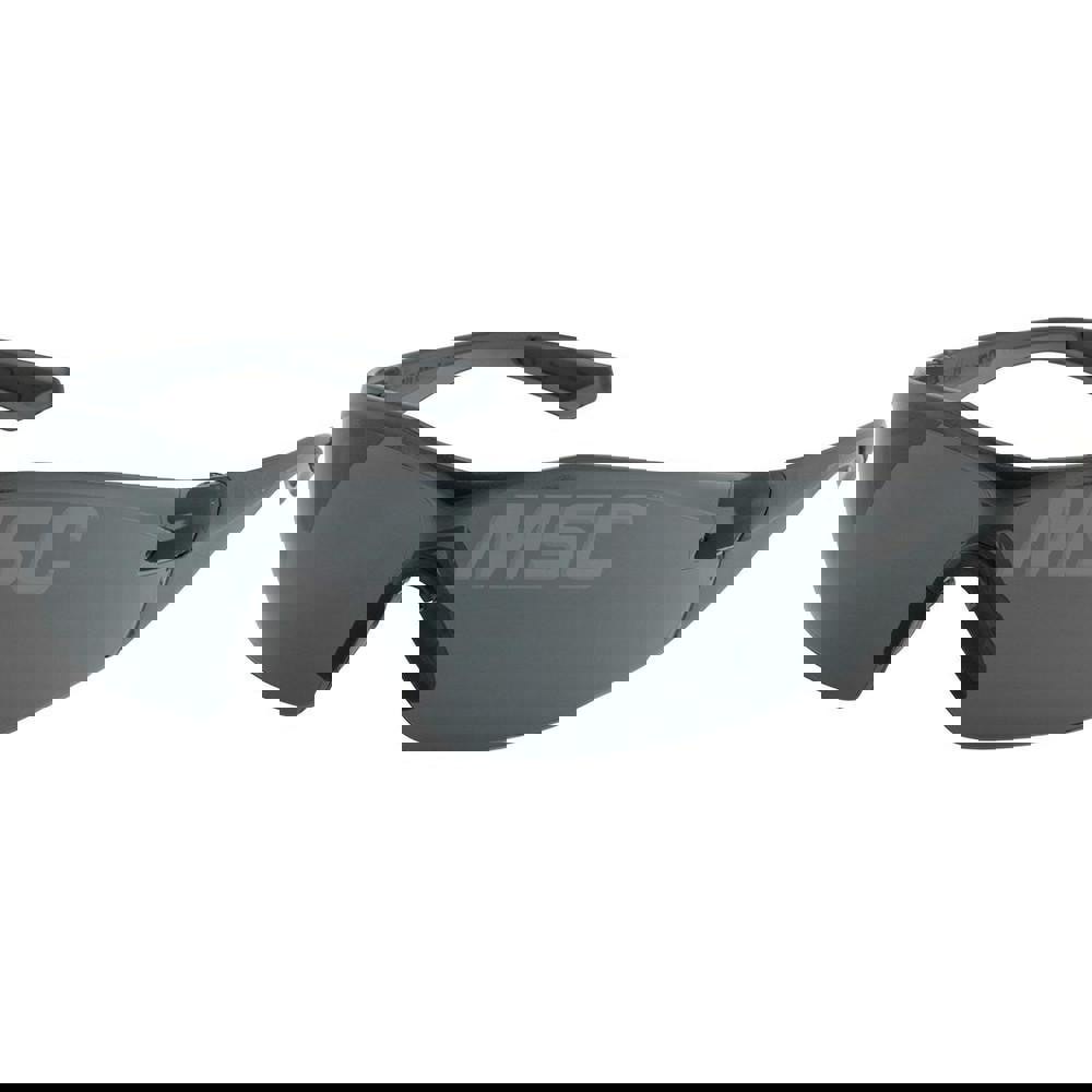 Safety Glass: Anti-Fog & Anti-Scratch, Polycarbonate, Gray Lenses, Frameless